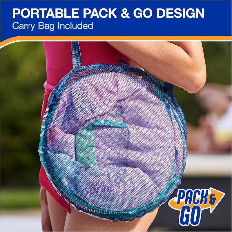 SwimWays Baby Spring Float with Adjustable Canopy and UPF Sun Protection, Blue Lobster - Image 5